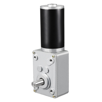 60kg-cm DC 24v 3rpm Drip Proof Worm Gear Motor Reversible High Torque Speed ​​Reduce Electric Turbine Gearbox Motor 8mm Shaft